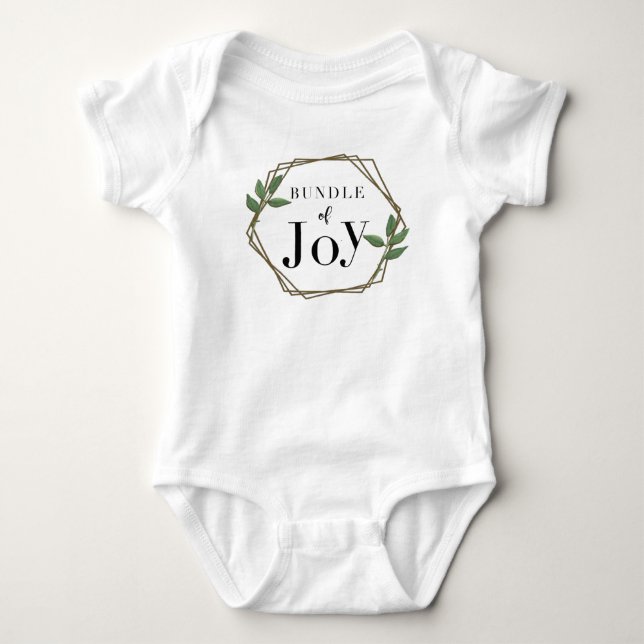 Bundle Of Joy Geometric Baby Bodysuit (Front)
