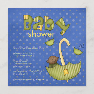 Bundle of Joy :: Green :: Baby Shower Invitation
