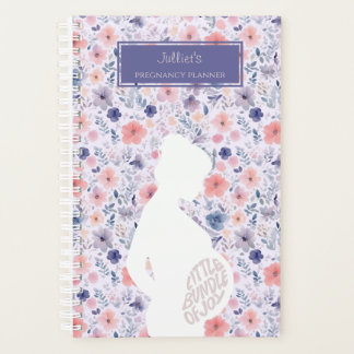 Bundle Of Joy Lavender Pink Floral Pregnancy Planner