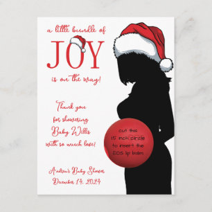 Bundle of Joy, Pregnant Woman EOS Lip Balm Favour Enclosure Card