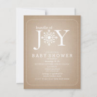 Bundle Of Joy Snowflake Baby Shower - Cardstock