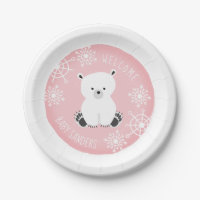 Bundle of Joy Snowflake Winter Pink Baby Shower