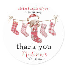 Bundle of Joy Winter Teddy Bear Baby Shower