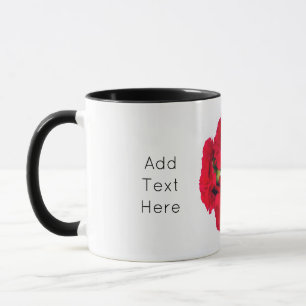 Bundle of Red Carnation Flowers Mug