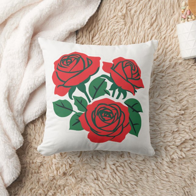 Bundle of Roses Cushion (Blanket)