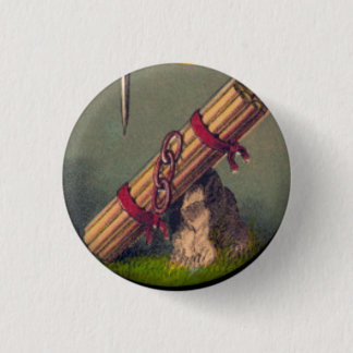 Bundle of Sticks and Three Links 1 Inch Button