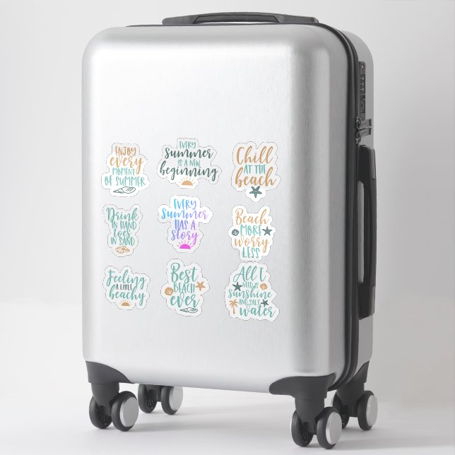 bundle pack beach beachy aesthetic quote (Suitcase)