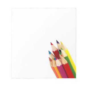 Bundled Coloured Pencils Notepad