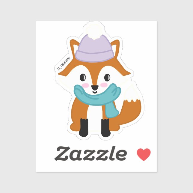 Bundled Up Fox (Sheet)