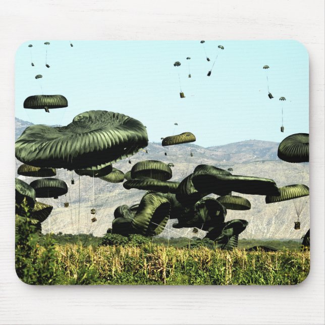 Bundles of food and water are air delivered mouse mat (Front)