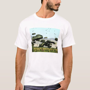 Bundles of food and water are air delivered T-Shirt