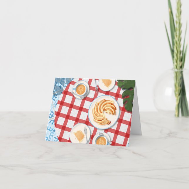 Bundt Cake and Coffee for Two Card (Front)