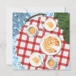 Bundt Cake and Coffee for Two Invitation