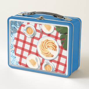 Bundt Cake and Coffee for Two Metal Lunch Box