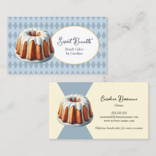 Bundt Cake Bakery Business Card