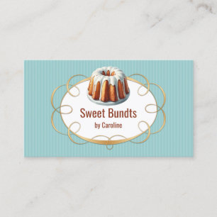 Bundt Cake Bakery Business Card