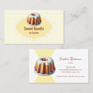 Bundt Cake Bakery Business Card