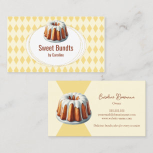 Bundt Cake Bakery Business Card
