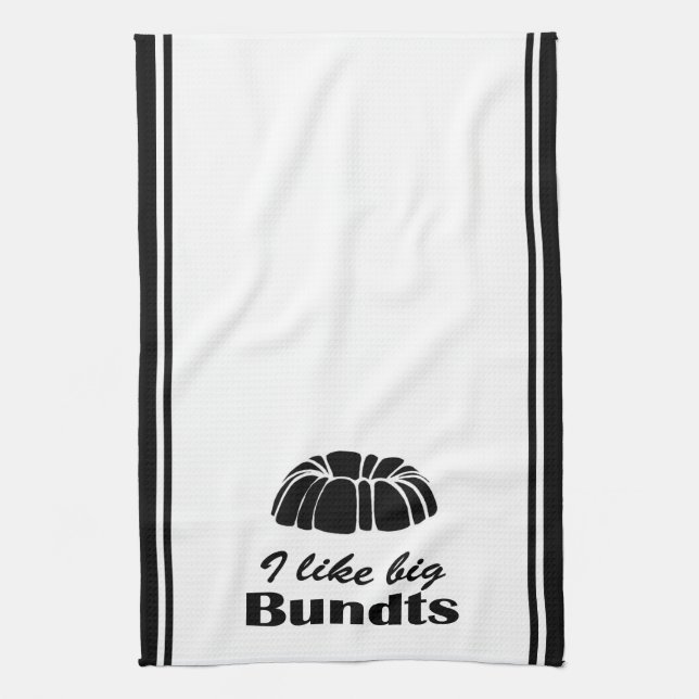 Bundt Cake Humour Kitchen Towel (Vertical)