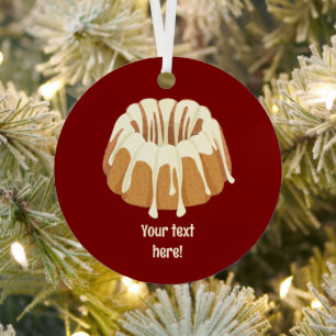 Bundt Cake with Drips - Ring shaped cake custom Me Metal Tree Decoration