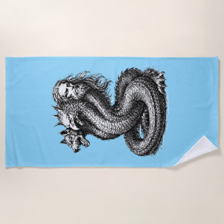 Bune Demon Three Faces, One Power Beach Towel