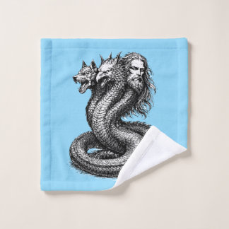 Bune Demon Three Faces, One Power Wash Cloth