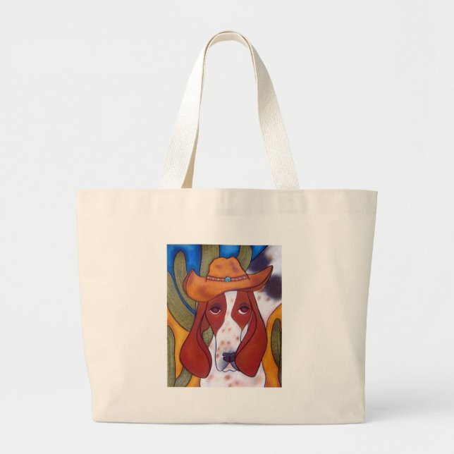 Bungalowart.com Desert Hound Beach Bag (Front)