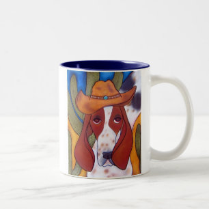 Bungalowart.com Desert Hound Two-Tone Mug