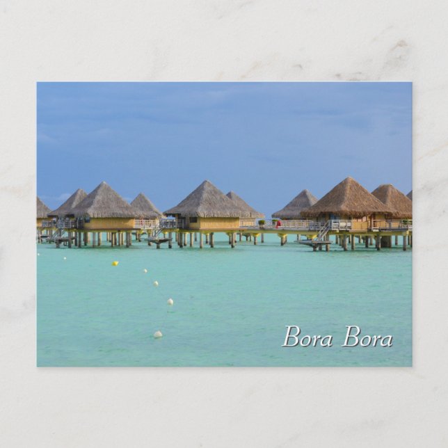 Bungalows in Bora Bora  Postcard (Front)