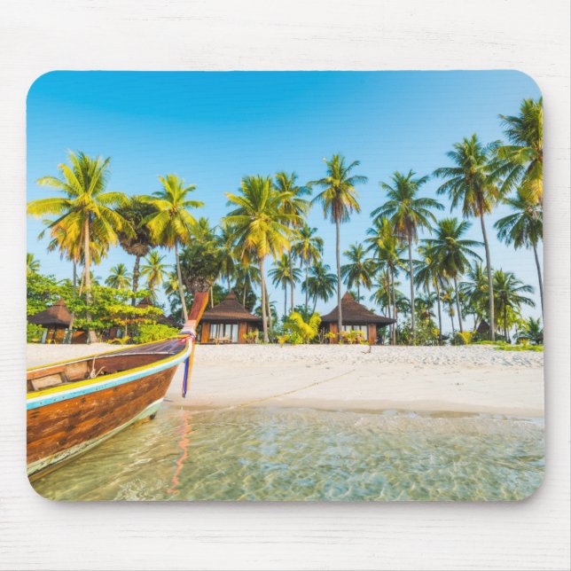 Bungalows on the Beach | Ko Mook, Thailand Mouse Mat (Front)