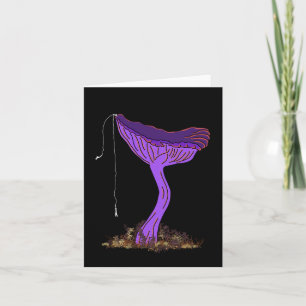 Bungee Jumping Amethyst Deceiver Mushroom Card