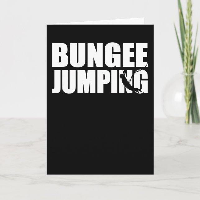 Bungee Jumping Bungy Jump Gift Card (Front)