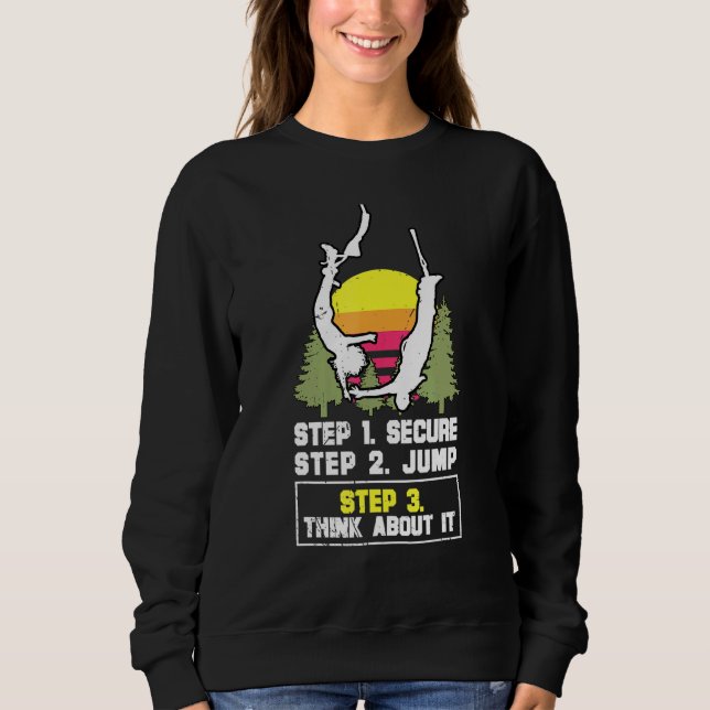 Bungee Jumping Free Fall Harness Jumping Rubber Co Sweatshirt (Front)