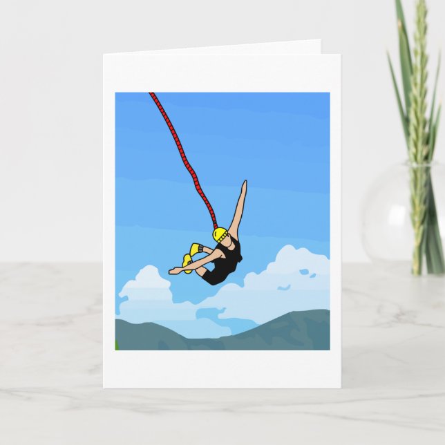 Bungee Jumping Jump To Freedom Card (Front)