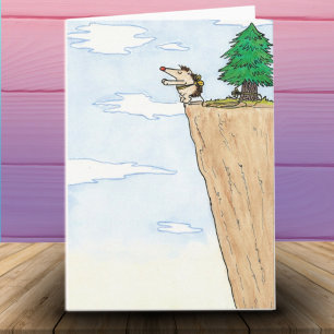BUNGEE KISS greeting card by Nicole Janes