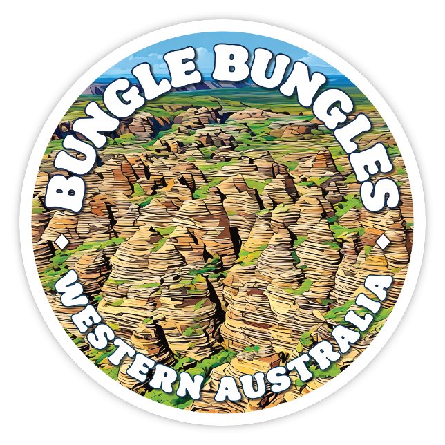 Bungle Bungles, Western Australia Round Sticker (Bungle Bungles, Western Australia round sticker)