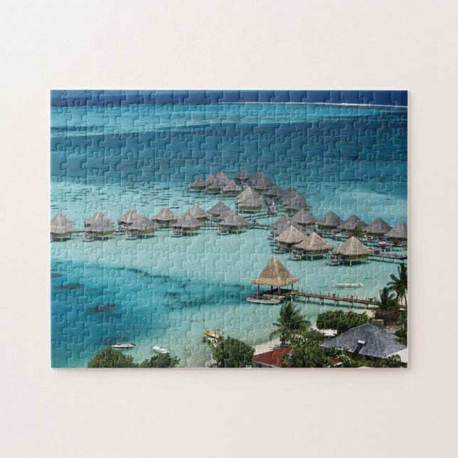 Bunglows of Beachcomber Hotel Jigsaw Puzzle (Horizontal)