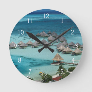 Bunglows of Beachcomber Hotel Round Clock