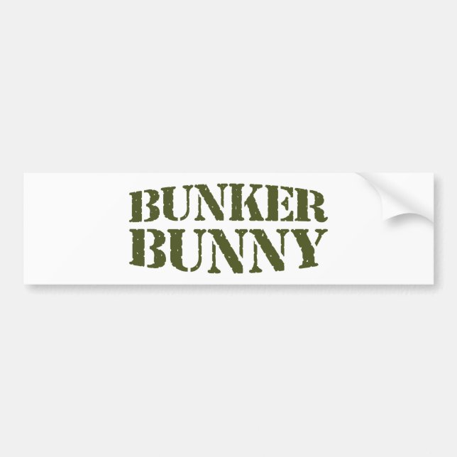 BUNKER BUNNY BUMPER STICKER (Front)