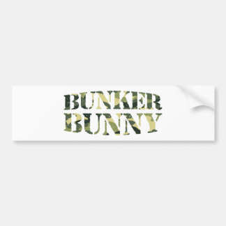 BUNKER BUNNY CAMO / CAMOUFLAGE BUMPER STICKER