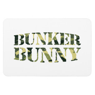 BUNKER BUNNY CAMO / CAMOUFLAGE MAGNET