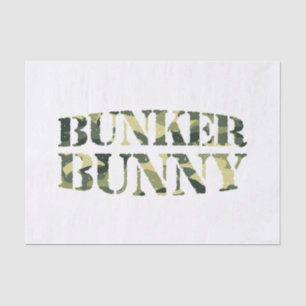 BUNKER BUNNY CAMO / CAMOUFLAGE TISSUE PAPER