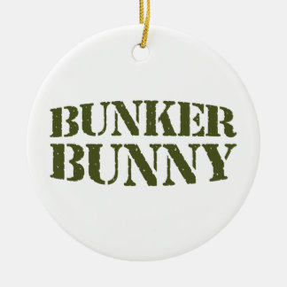 BUNKER BUNNY CERAMIC TREE DECORATION