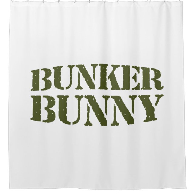BUNKER BUNNY SHOWER CURTAIN (Front)