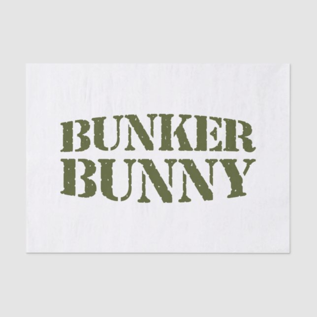 BUNKER BUNNY TISSUE PAPER (Front)