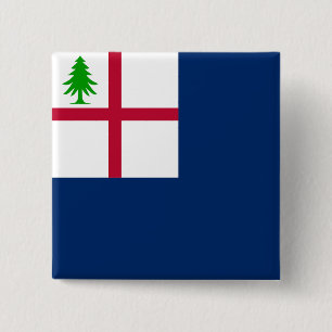 Bunker Hill Flag 15 Cm Square Badge