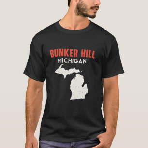 Bunker Hill Michigan USA State America Travel Mich T-Shirt