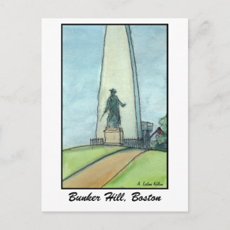 Bunker Hill Monument, Boston MA Postcard