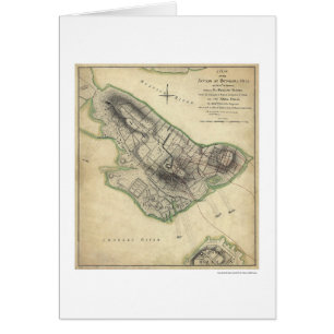 Bunker Hill War Map - 1775