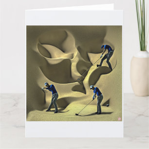 Bunker Trouble - Big Golf Card